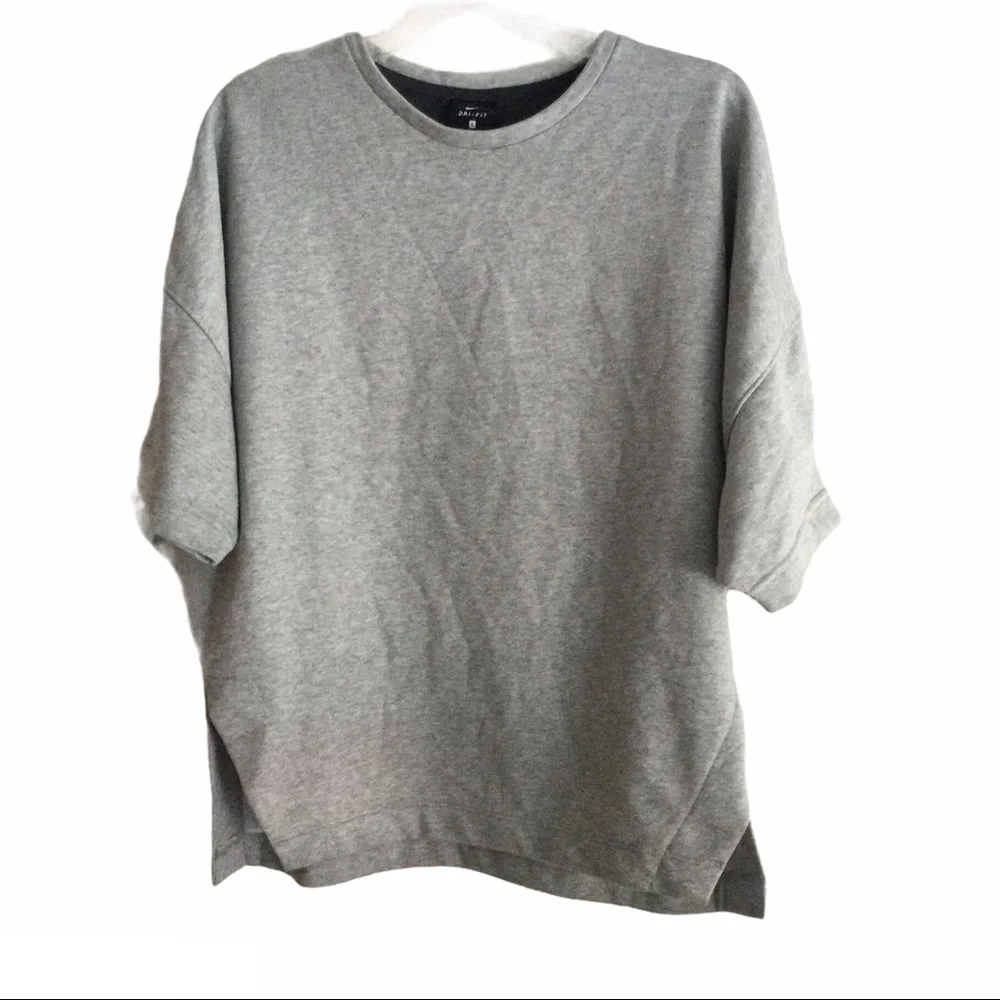 NIKE Dry Versa Mesh Back Training Top Gray Women’s Large